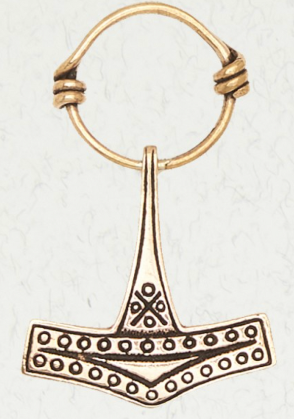Thor's Hammer Bronze Pendant, 794