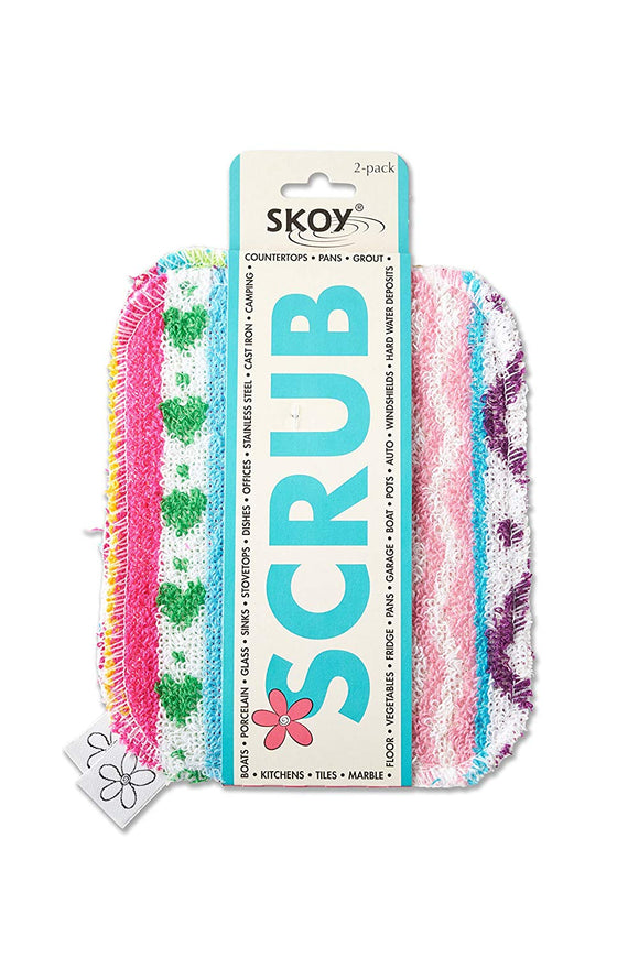 Skoy Scrub Scouring Pads- Sustainable Natural Cleaning Product, 2 Pack