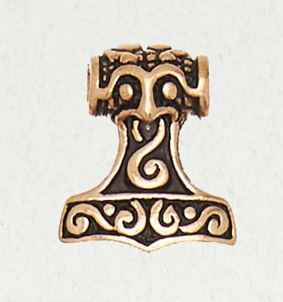 Thor's Hammer Bronze Pendant, 768
