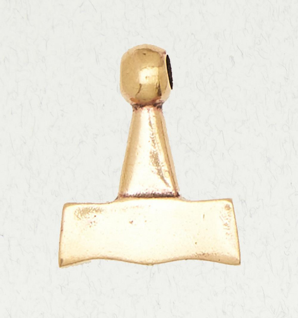 Thor's Hammer Bronze Pendant, 777
