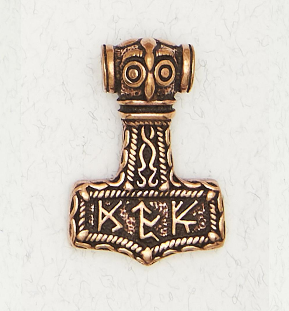 Thor's Hammer Bronze Pendant, 784