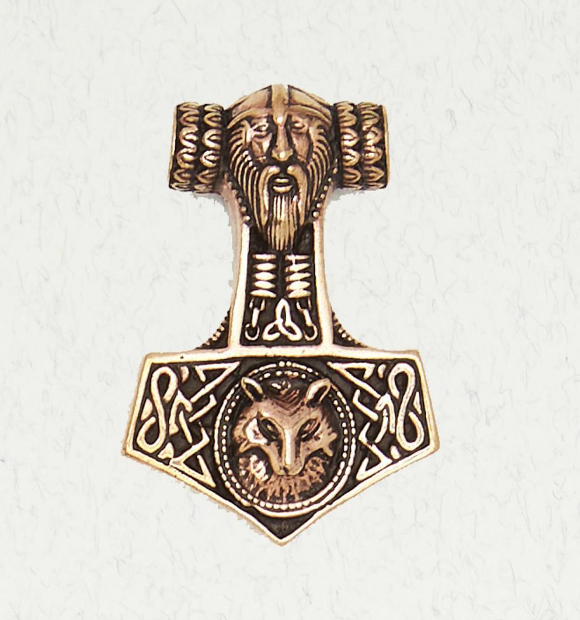 Thor's Hammer Bronze Pendant, 788