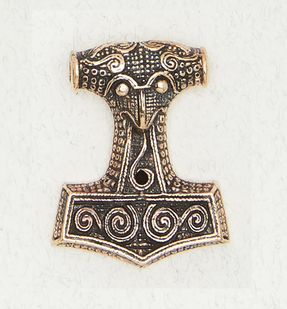 Thor's Hammer Bronze Pendant, 800