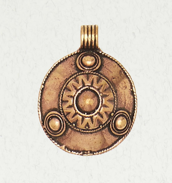 Viking Shield Bronze Pendant, 821