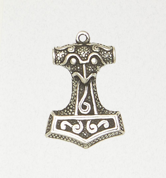 Thor's Hammer Pewter Pendant, 125