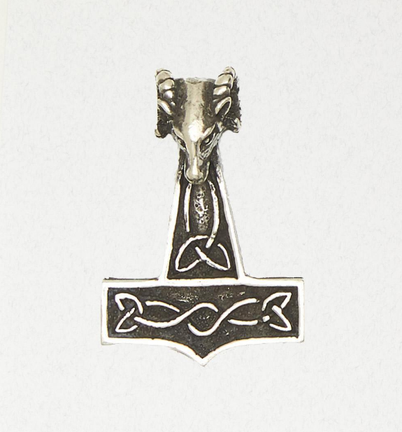 Thor's Hammer Pewter Pendant, 126