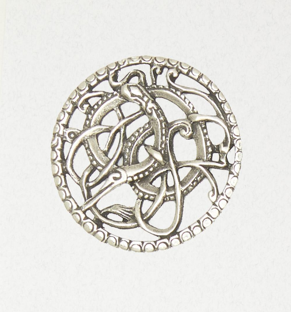 Viking Wolf Pewter Pendant, 164