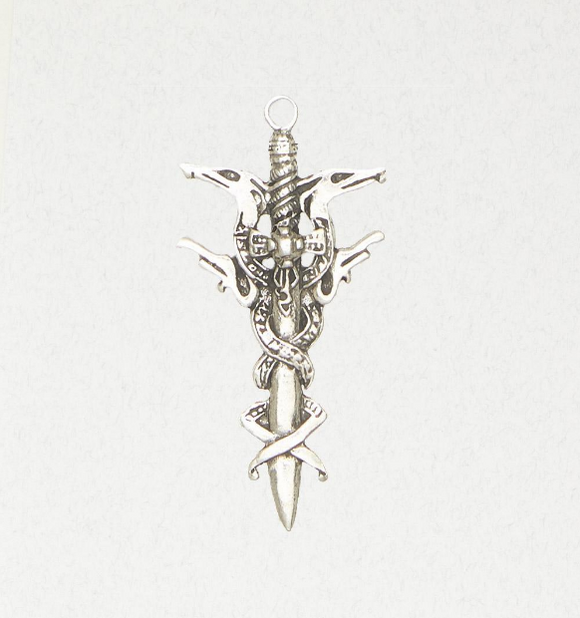Norse Broadsword Pewter Pendant, 176
