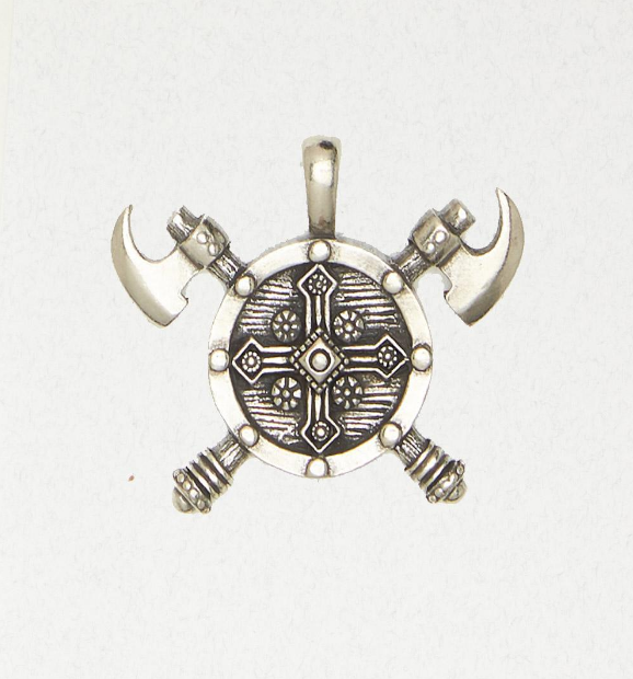 Viking Shield Pewter Pendant, 177