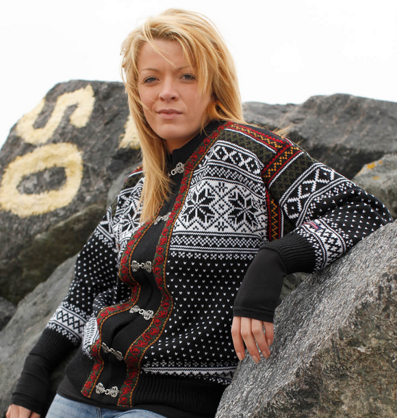 Setesdal 100% Wool Sweaters with braided trim by Gjestal and Norwool 14-201