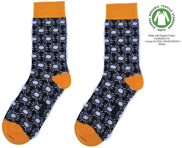 Organic Socks of Sweden, Solberg (Sun pattern)
