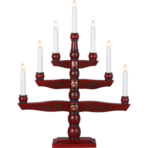 Star Trading, Tradition 7 Deep Red with decorative painting, 209-75