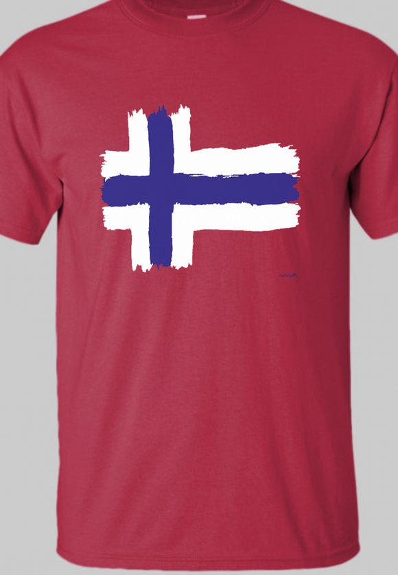 Norwegian Painted Flag T-Shirts