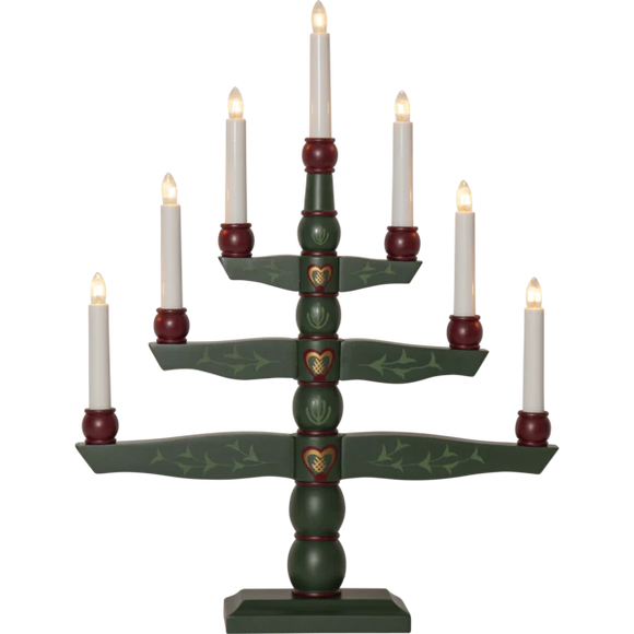 Star Trading, Tradition 7 Deep Green with decorative painting, 209-73